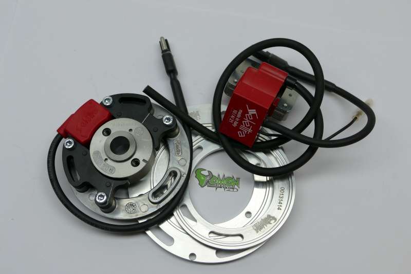 Selettra KZ complete analog System for Yamaha YZ SC DT MX IT RT 360, 400, 500 inkl. Adapterplatte Year 1970-1978